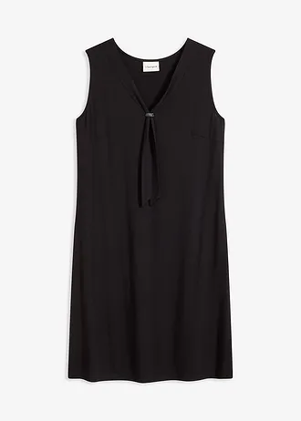 Shirtjurk met strik, Kleur: zwart