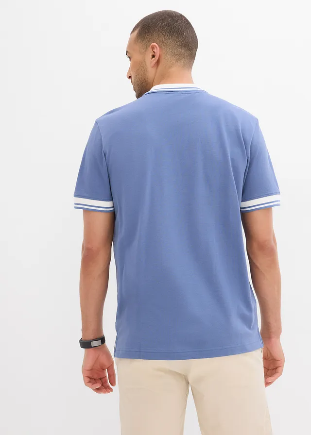 Polo en maille piquée 100% coton • bleu jean • product-page.page-title-suffix