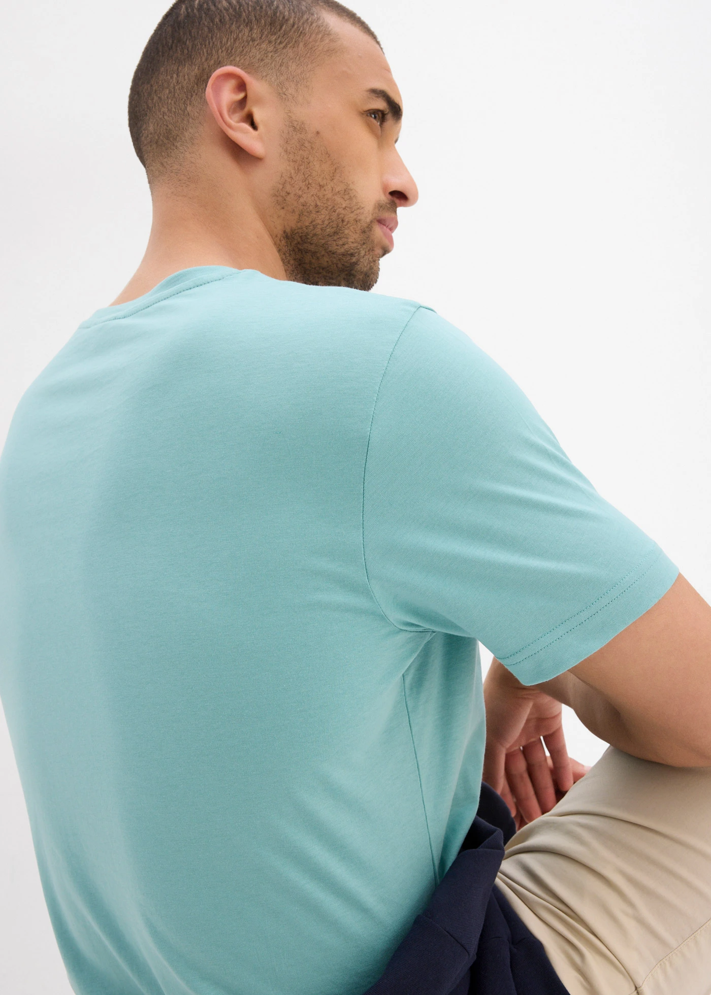 T-shirt 100% coton • turquoise clair imprimé • Boutique bonprix