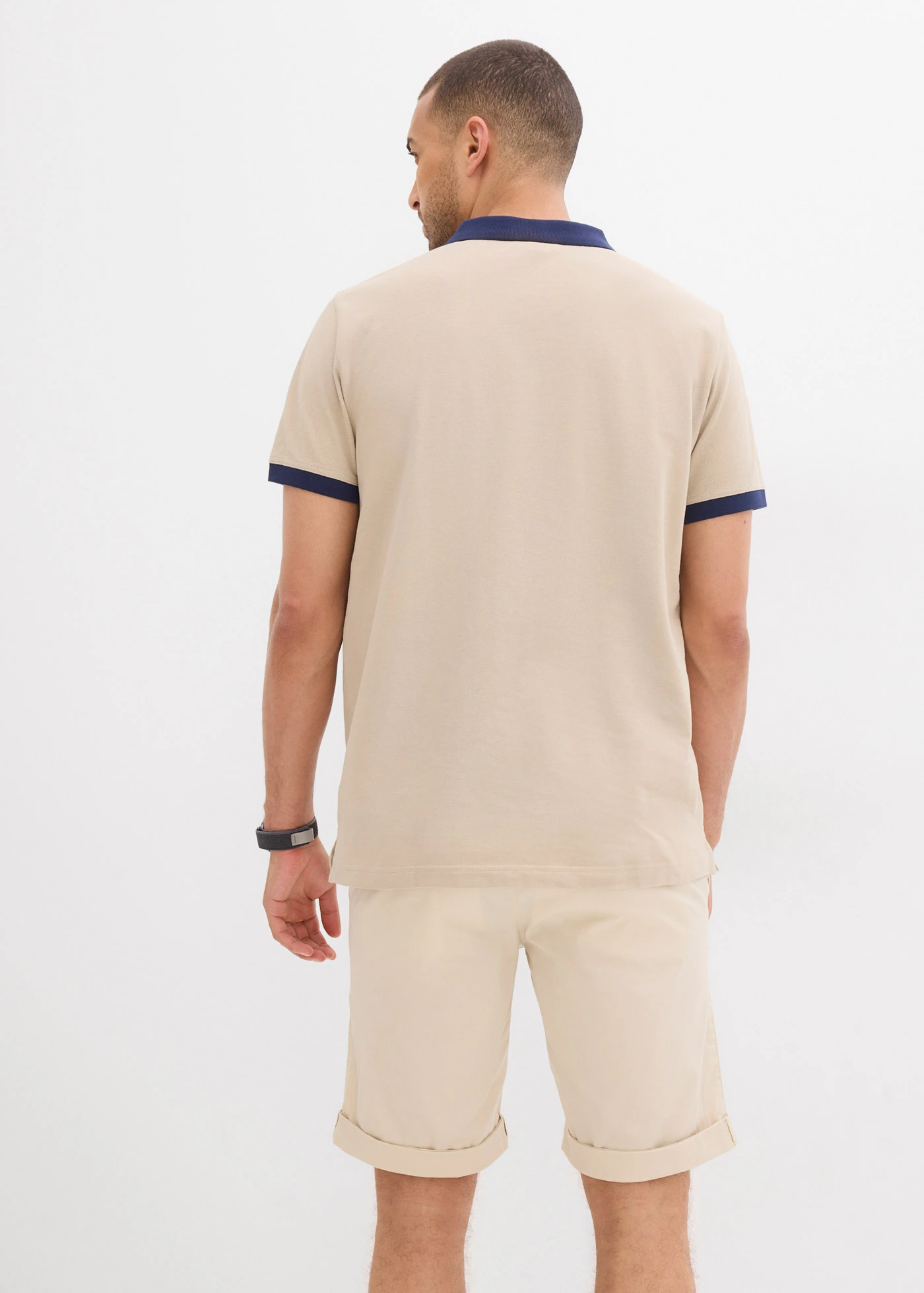 Piqué poloshirt van biologisch katoen • sand • bonprix online shop