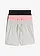 Jersey shorts (set van 3) van puur biologisch katoen, Kleur: zwart+lichtgrijs gemêleerd+soft roze