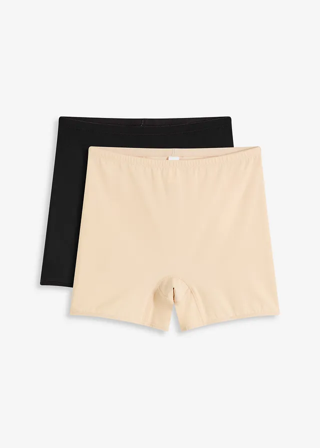 Spodnie o średnim stopniu modelowania sylwetki (2 szt.) - Bonprix