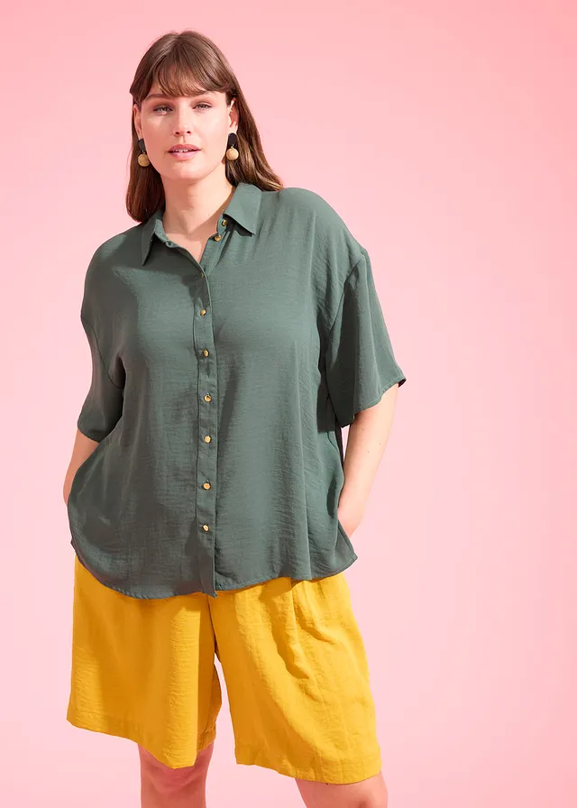 Blouse, Kleur: schaduwgroen