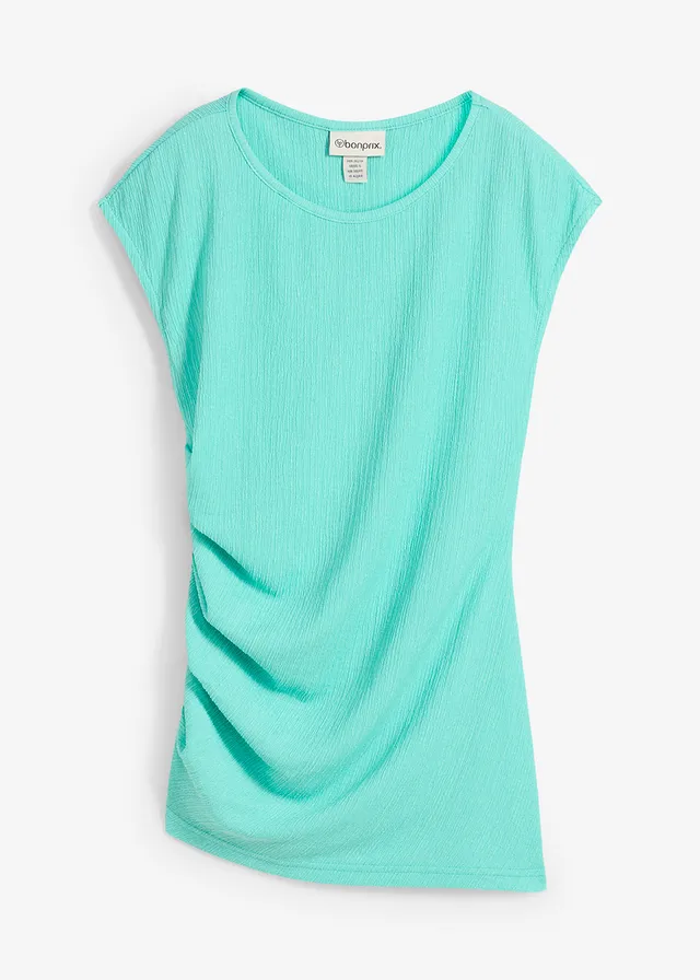 Tricou din crep structurat