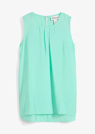 Halenkový top ze splývavé viskózové směsi • mentolově modrá • bonprix obchod