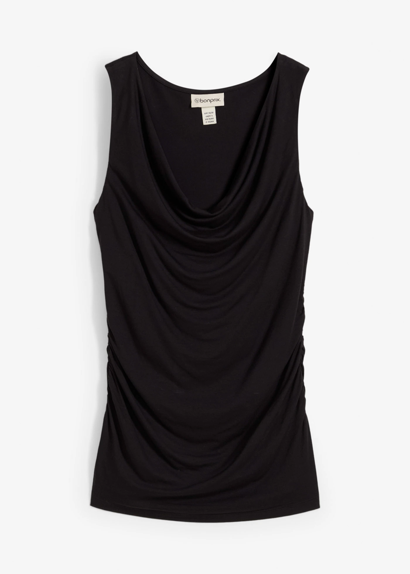 Top z jemné směsi s viskózou • černá • bonprix obchod