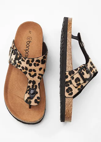 Teenslippers met een comfortabel voetbed • beige • bonprix online shop