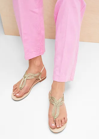 Žabky s metalickým vzhledem • zlatá • bonprix obchod