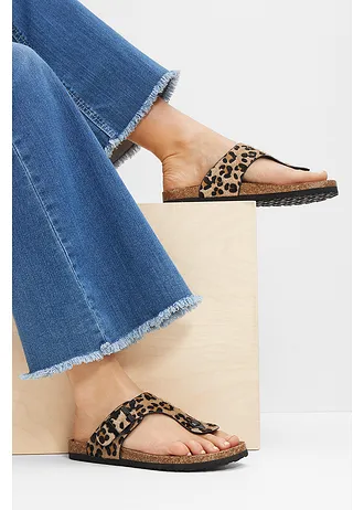 Teenslippers met een comfortabel voetbed • beige • bonprix online shop