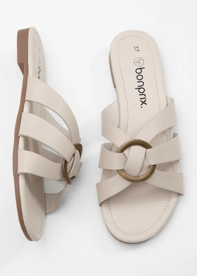 Mules avec anneau décoratif • écru • product-page.page-title-suffix