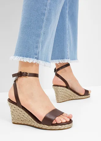 Sandály na klínku • hnědá terakota • bonprix obchod