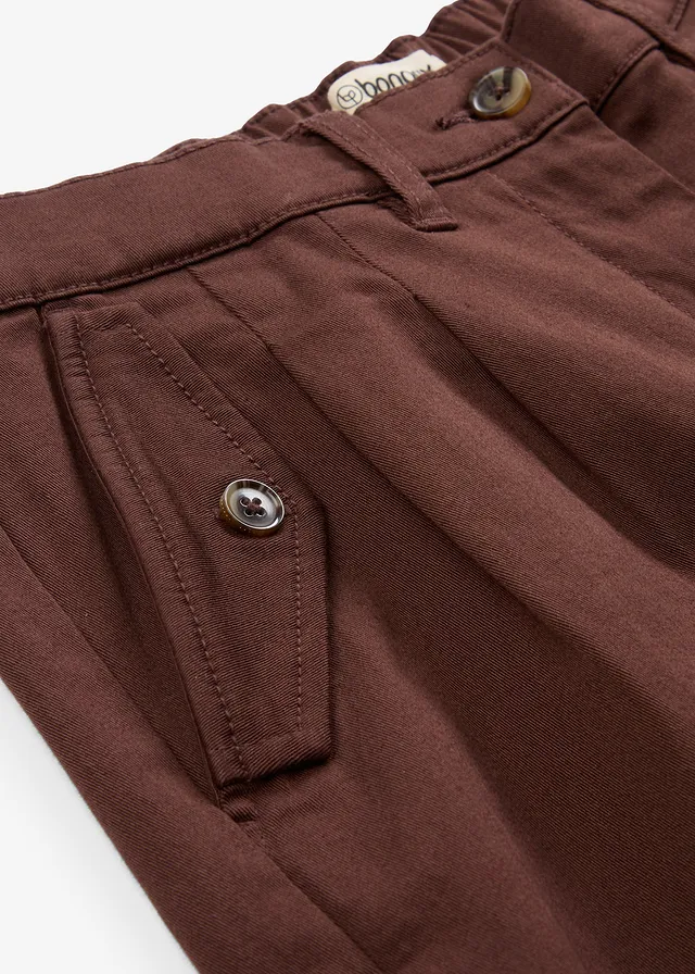 Short en twill, taille haute • marron • product-page.page-title-suffix