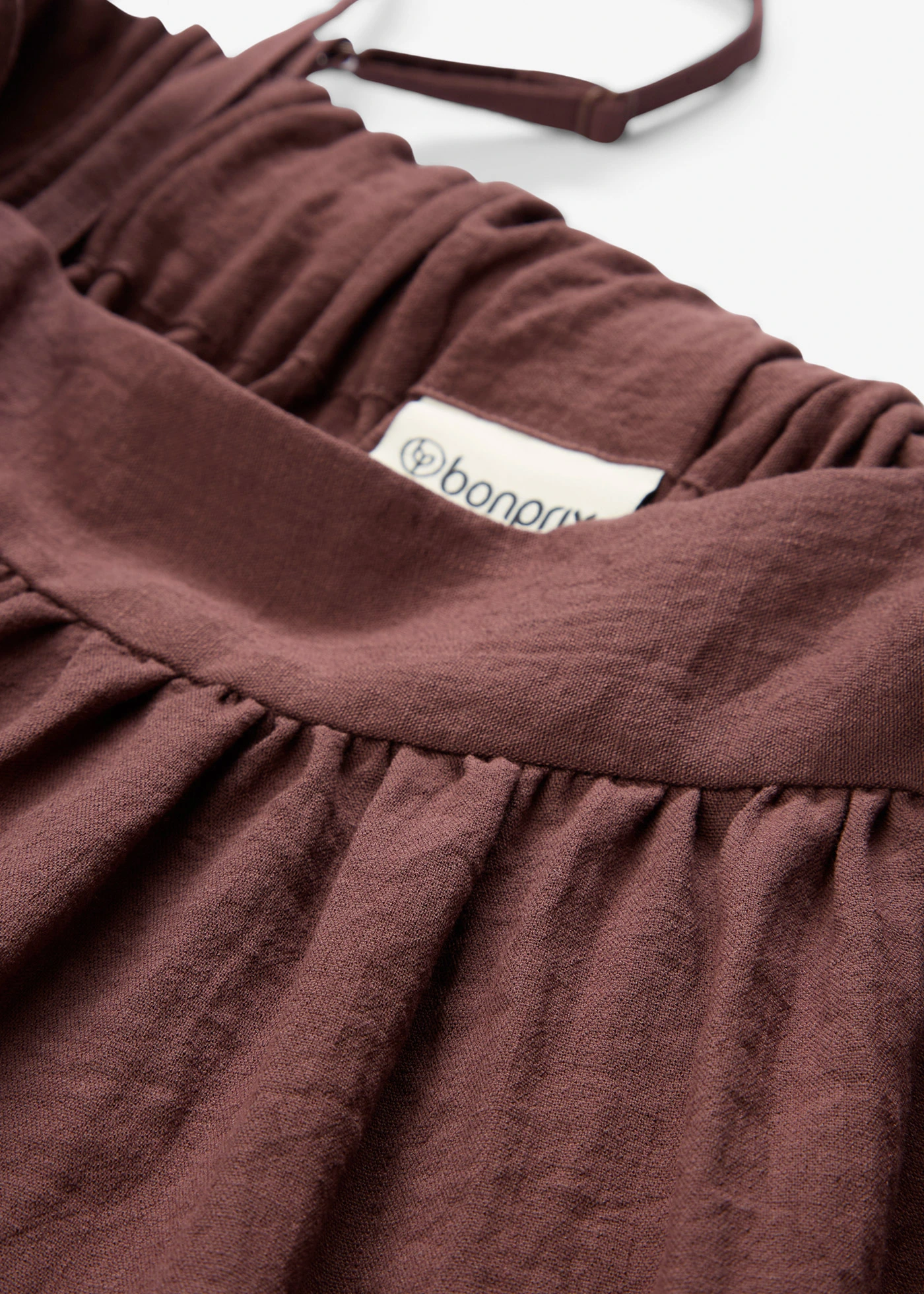 Šaty na ramínka, z měkké viskózové směsi • hnědá terakota • bonprix obchod