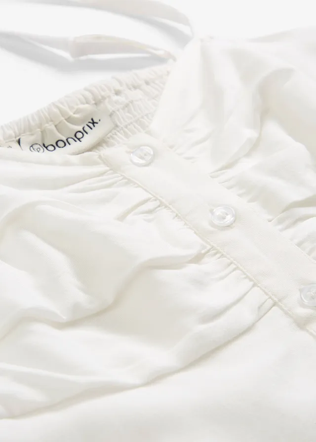 Longue blouse sans manches en viscose • écru • product-page.page-title-suffix