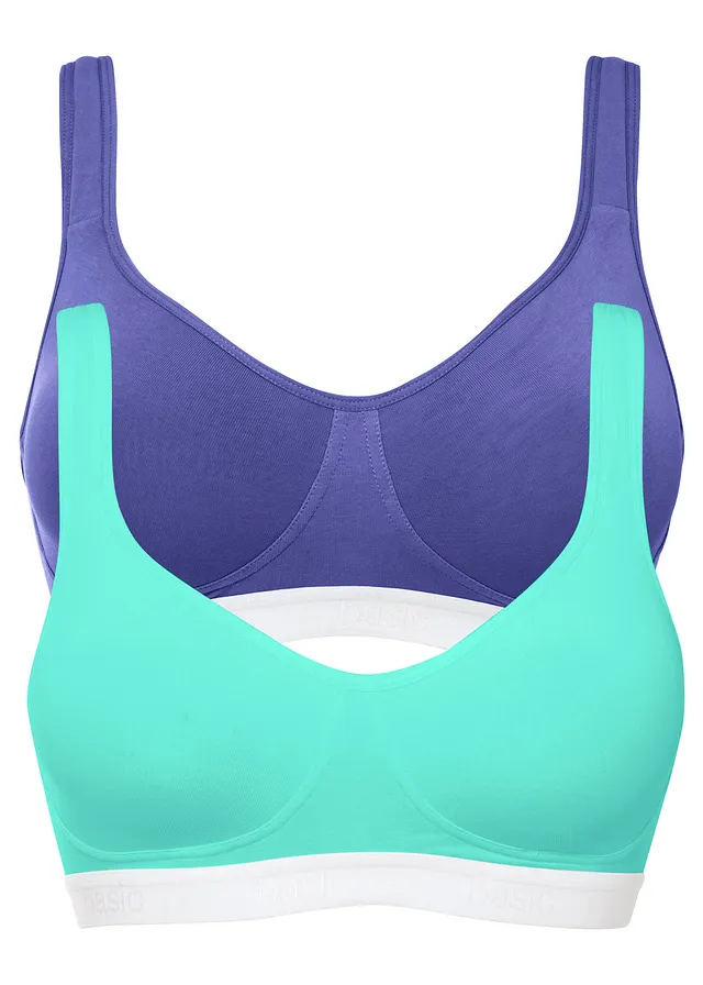 Podprsenka bez kostíc (2ks v balení) bio bavlna