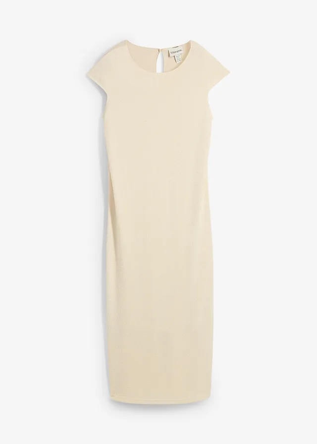 Rochie midi cu aspect tricotat