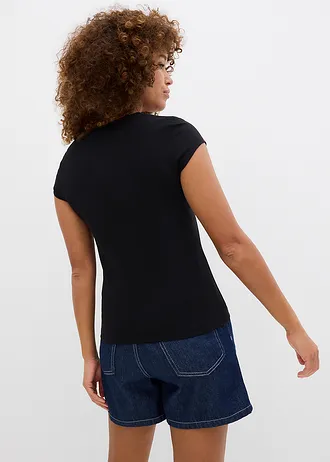 Tričko s čistou organickou bavlnou • černá • bonprix obchod