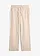 Pantalon large en lin et coton, Couleur: beige galet