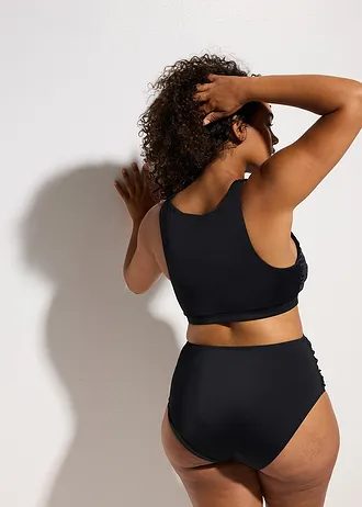 Bralette bikini met gerecycled polyamide (2-dlg. set) • zwart • bonprix online shop