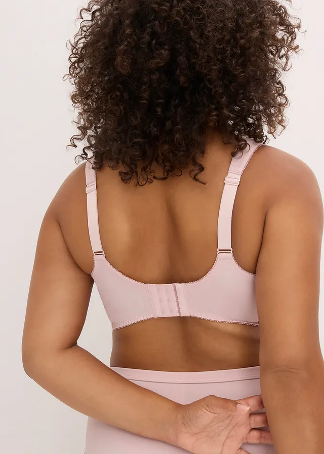 Minimizer bh met delicaat borduursel, Kleur: mat roze-bessen