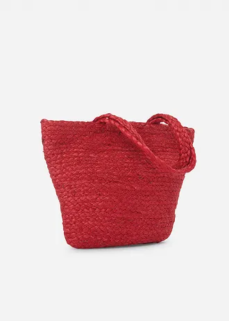 Malá slaměná taška • sytě červená • bonprix obchod