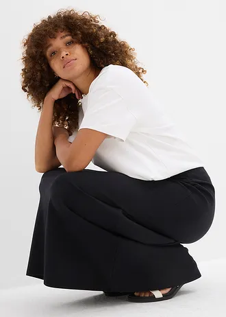 Sweatrok van stevige interlock • zwart • bonprix online shop