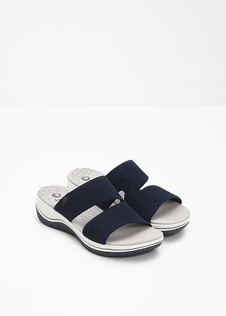 Mules compensées Jana largeur confort • bleu foncé • Boutique bonprix