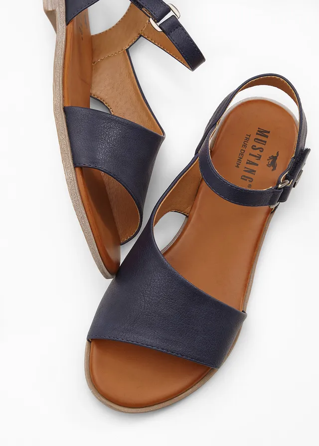 Sandalen van Mustang, Kleur: donkerblauw