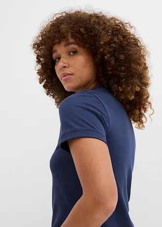 Pólo tričko z piké, z čisté organické bavlny • tmavě modrá • bonprix obchod