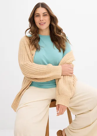 T-shirt van soepele viscose • lichtturkoois plus size • bonprix online shop