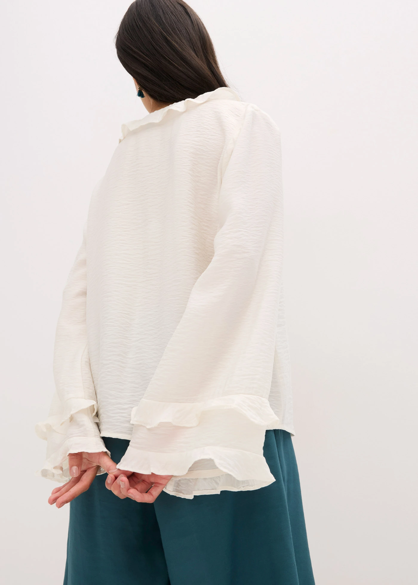 Tuniek in een fijne viscosemix • wolwit • bonprix online shop