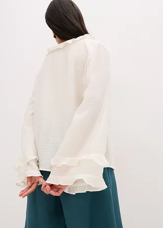 Tuniek in een fijne viscosemix • wolwit • bonprix online shop