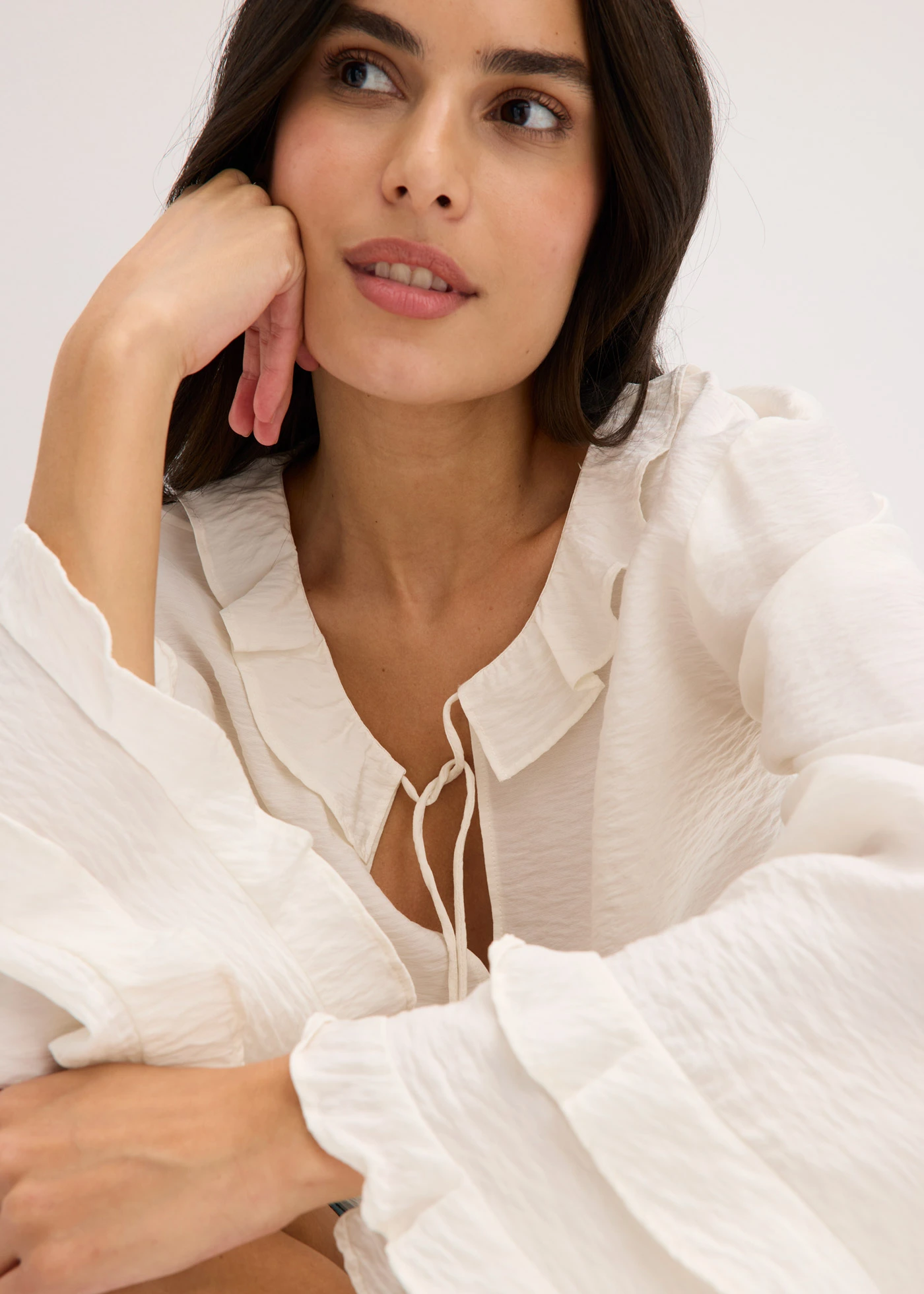 Tuniek in een fijne viscosemix • wolwit • bonprix online shop