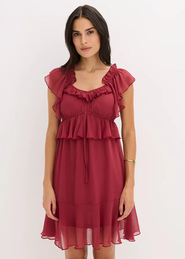 Robe trapèze en crêpe • prune • product-page.page-title-suffix