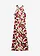 Combinaison en satin brillant, Couleur: rouge floral