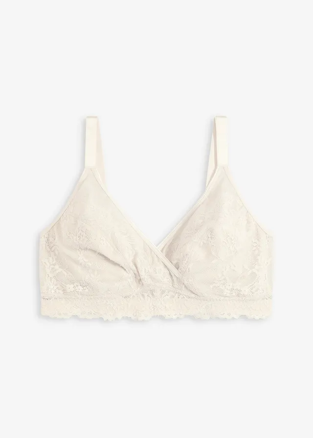 Sutien minimizer fără armătură cu dantelă delicată