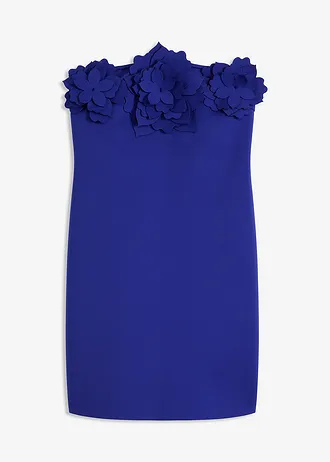 Robe bustier en matière néoprène, Couleur: bleu