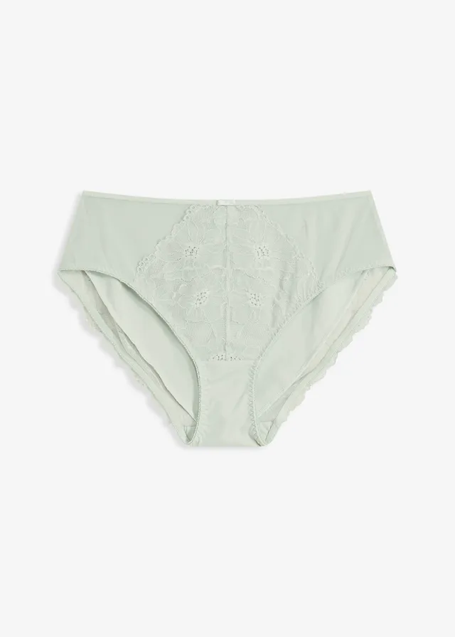 Maxikalhotky s jemnou krajkou • světle mentolová • bonprix obchod