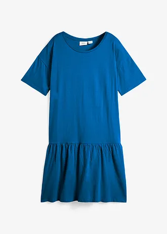Korte shirtjurk van biologisch katoen • arctisch blauw • bonprix online shop