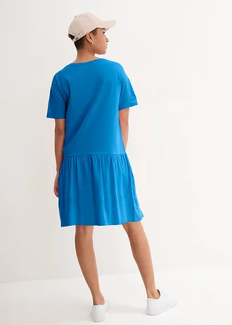 Korte shirtjurk van biologisch katoen • arctisch blauw • bonprix online shop
