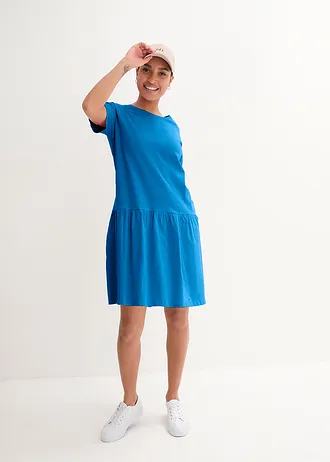 Korte shirtjurk van biologisch katoen • arctisch blauw • bonprix online shop