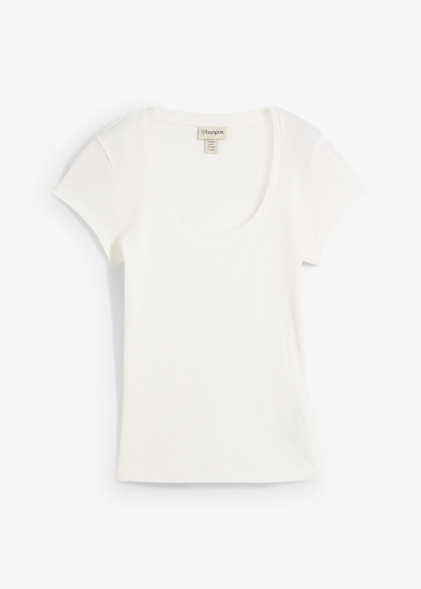 Tricou din bumbac organic 100% • ecru • magazin bonprix