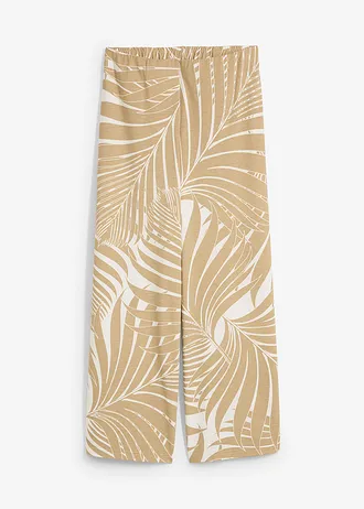 Jupe-culotte douce, Couleur: écru-new beige imprimé