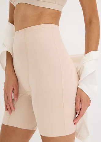 Onzichtbare licht corrigerende biker short met katoen • krijtbeige • bonprix online shop