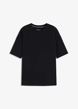Oversize sportovní triko s bavlnou, rychleschnoucí • černá • bonprix obchod