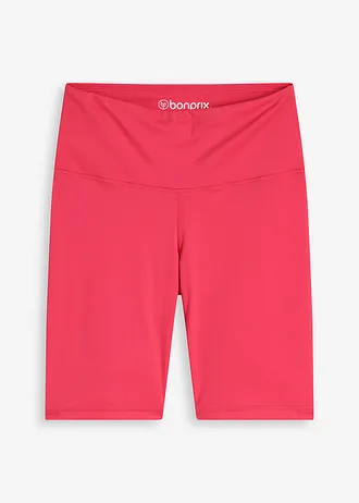 Velmi lehké funkční krátké legíny s pohodlným pasem, barva: rajská pink