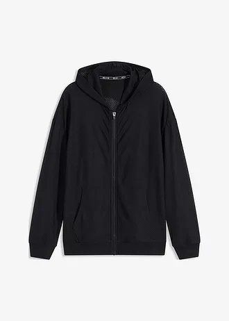 Průhledná sportovní bunda ze síťoviny, oversize