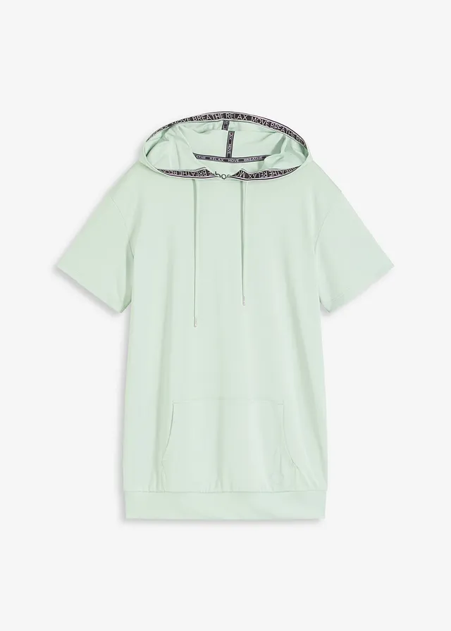 Oversized sportshirt met capuchon, sneldrogend