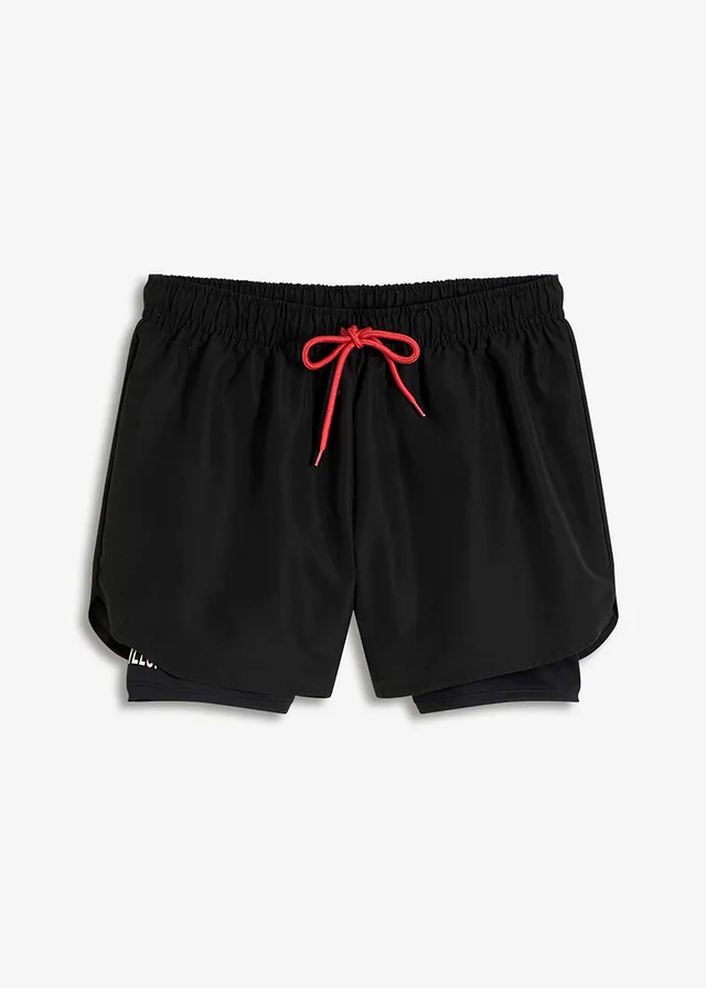 Pantaloni scurți sport ultra-ușori 2-în-1