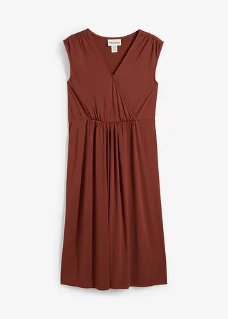 Těhotenské a kojicí šaty 2 v 1, z měkké modalové směsi • mahagonová hnědá • bonprix obchod